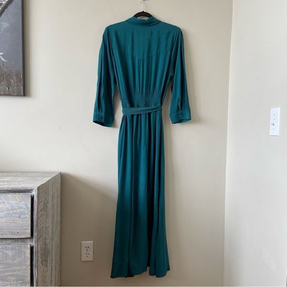 mbyM-Malinas Kaira Tied Maxi Shirt Dress - Picture 4 of 13